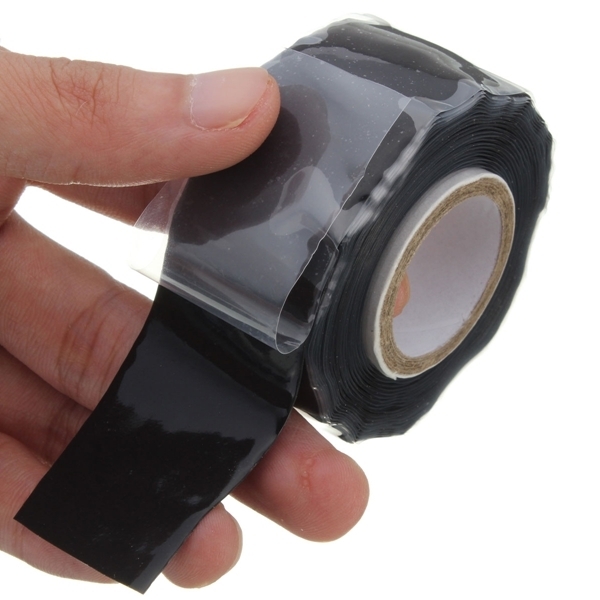 25mm weiter schwarzer selbst durchbrennender Silikon Band Notfall Rettung Reparaturen Band