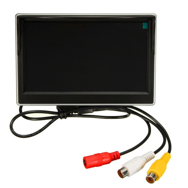  5 Zoll LCD Monitor Spiegel und Wireless IR Rückauto hintere Ansicht Unterstützungskamera Kit