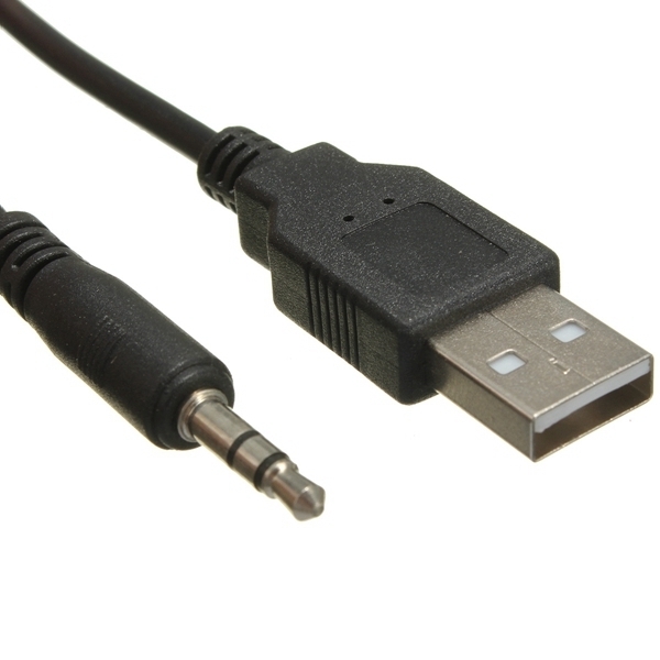1M DC 3.5MF USB 2.0 AM / AF USB Audio wasserdichte Bleiplattenkabels für Motorrad Auto Armaturenbrett 