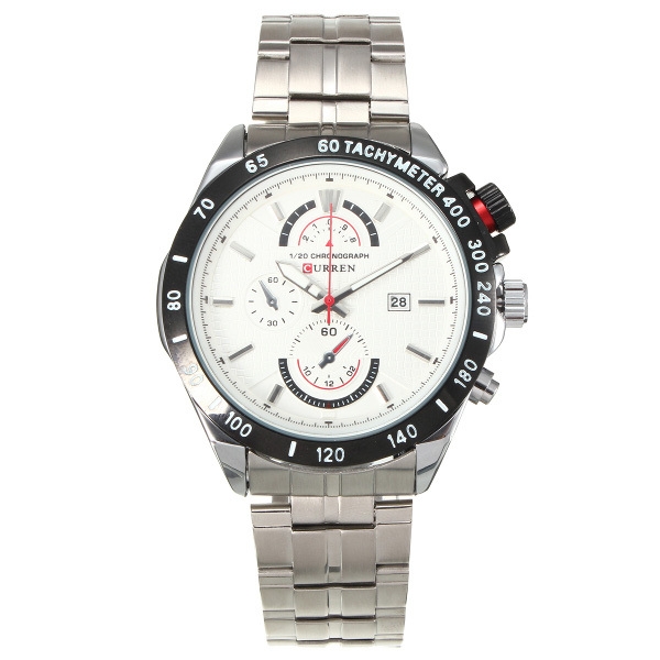 CURREN 8148 Mann Edelstahl Datum Sport analoge Armbanduhr