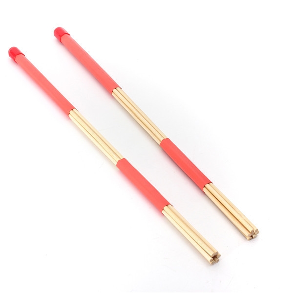 2 Stück Bambus Drum Bürsten Bundle Jazz Drum Sticks