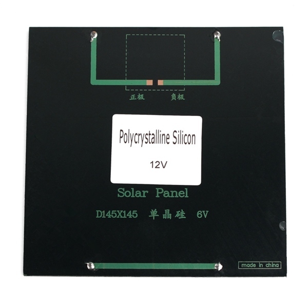 12V 3W Polykristallines 145mm x 145mm Sonnenkollektor Photovoltaik Verkleidung