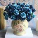 4 Farben Künstlicher Rosen Blumenstrauß Simulierte Blumen Blatt  Haus Hochzeit Garten Dekor