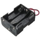 6-Slot 6 x AA Batterie wieder zum Halter-Kasten-Kasten-Rückseite mit Leads