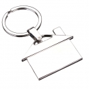 Creative Metallchrom House Modell Schlüsselanhänger Schlüsselanhänger Anhänger Geschenk Dekor Silber