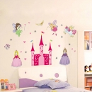 Kinder scherzt Prinzessin Girl Wasserdicht Abnehmbare Süße Fee Schloss Wand Aufkleber Abziehbild Schlafzimmer DIY Dekoration