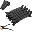 10pcs ergreift schwarzes matte Haar Berufsfrisiersalon sectioning Klammernbüroklammern