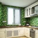 Honana 45x500cm PVC-Küche-Wand-Aufkleber-wasserdichte Aluminiumfolie selbstklebendes Badezimmer-Tapete
