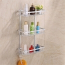 Aushöhlen Aluminium Badezimmer Küche Storage Rack Gebrauchsgutregal Sundries Halter