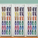 24Pocket Hängen über Tür Edelstahl Halter Schuhe Nonwoven Fabric Organisator Speicher Tür Wandschrank Tasche