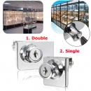 Einzel  / Doppelglas Kabinett Türschloss Cam Key Schaufenster Display mit 2 Schlüssel sperren