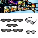 5 Stück Passive polarisierten 3D Brille für Panasonic LG Sony Samsung 3D TVs Monitor 3D Film Film