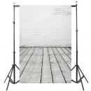 5x7ft 2.1mx1.5m Holzboden Brick Thema Hochzeit Studio Requisiten Fotografie Hintergrund