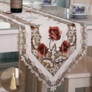 Pastoral Blumen Tischläufer Tischdecke Flagge mit Quaste Startseite Hochzeit Dekor