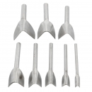 Craft Half-Runde Cutter Punch-Bügel-Gurt V-Form Lederschlag-Werkzeug 10MM-45MM