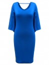 Elegante Frauen Schmetterling rückenfreie Bodycon Partei Cape Pencil Kleid