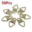  50pcs Copper Triangle Foto Bilderrahmen Wall Mount Haken Aufhänger Ring