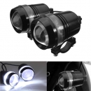 2pcs 12V 30W Motorrad U3 LED Engel Auge Driving Nebel Spot Weiße Scheinwerfer Hi/Lo