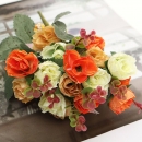 1 Bouquet 21 Köpfe künstliche Rose Blumen Blatt Start Partei Hochzeit Fertigkeit Dekoration
