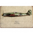 20x30cm Weltkrieg Vintage Military Kampfflugzeug Blech Zeichnung Dekor Wand Kunst Plaketten Schilder