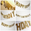 3m Gold Sparkly Glitter Banner Alles Gute zum Geburtstag Banner Glitzer Partei Dekor Foto Kulisse