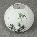35CM chinesische Bambus-runde Papierlaterne-Lampenschirm-orientalische Hauptdekoration