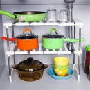Superposition Regal Mehrschichtige Faltbare Storage Racks Küche Regale Halter Multiuse Organizer