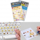 19 Blatt Emoji Sticker Pack 912 gestanzte Aufkleber reizender Aufkleber für Telefon iPad Notebook