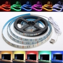 3M wasserdichtes USB SMD3528 Fernsehhintergrund Computer LED Streifen Klebeband flexibles Licht DC5V