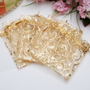 100pcs Champagne Farben Organza Beutel Hochzeits Bevorzugungs Geschenk Beutel 9x11cm 