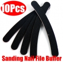 10 Nail Puffer polierversandender Akten Crescent Sandpapier