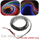 120cm 60 LED Flexibel Neon Streifen Lichter Auto van 12v neu