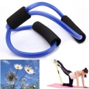 3X Yoga-Widerstand Bands Rohr Fitness Muskeltraining Übung Rohre 8 Art blau