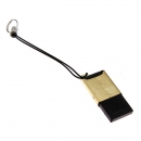 Goldener Rüstungs-USB 2.0 einzelnes Ablagefach Mikrosd tf Kartenleser