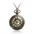 Retro Steampunk Art-Taschen-Uhr-römische Ziffer-Ketten-Uhr