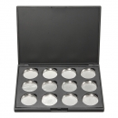 12pcs Leere Magnetic Verfassungs Augenschminke Pigment Palette Pfannen