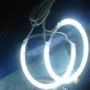 2x 7cm Auto CCFL Angel Eyes Scheinwerfer Halo Ring Lampen Licht