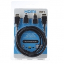 3 in 1 High Speed ??HDMI Kabel HD zum Micro HDMI Adapter + Kabelsatz