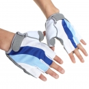 Radradsilikon bequeme Hälfte des Fingers fingerless blaue Handschuhe