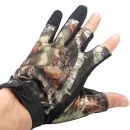 3 Cut Finger Anti-Rutsch-Camouflage Angeln Jagdhandschuhe Wasserdicht