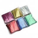 800pcs Metallic Twist Tie Draht für Pack Süßigkeits Lutscher Kuchen Cello Bag