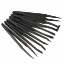 6pcs biegen sich gerade antistatische Pinzette heizen widerstandsfähiges Reparaturenwerkzeug