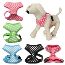 Haustier Hundekatze Tupfen Gepunkteten Einstellbarer Soft Mesh Harness Leash Net