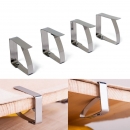 4pcs Edelstahl Tischdecke Clip Tischdecke Tuch beladen Klemmhalter