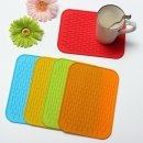 Anti-Rutsch-Silikon-Hochtemperatur-Isolier-Auflage-Tafelgeschirr-Placemat-Untersetzer-Schalen-Matte