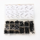 240pcs M4 M5 M6 M8 M10 Distanzschraube Schraubenmutter Bolzen Assortment Kit