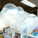 100pcs Klar Geburtstag Hochzeitsfest Dekor Transparente Ballone