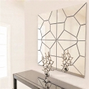 7pcs 20cm DIY Geometry Spiegelwand Aufkleber entfernbarer Wandabziehbild Kunst Muster Home Decor