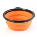 Collapsible Pet Travel Bowl faltbares Hunde Compact Futternapf Katze Silikon Leichtbau Bowl