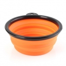 Collapsible Pet Travel Bowl faltbares Hunde Compact Futternapf Katze Silikon Leichtbau Bowl